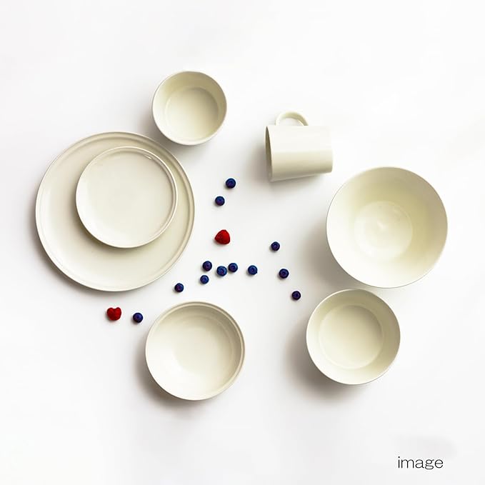 aito 567-509 Mino Ware Ciel Tableware Set Living Alone 6-Piece Set White Dishwasher Microwave Safe Made in Japan