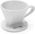 Chantal Lotus ceramic pour over coffee dripper 8 ounces White