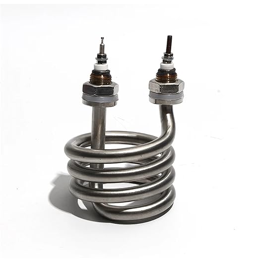 220V/380V Electric Water Distiller Heating Element 2.5KW/3KW/4.5KW Spiral 201 Stainless Steel Immersion Pipe 1PC(220V3KW 80mm M16)