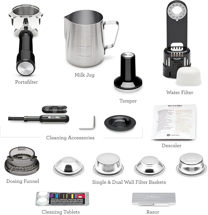 Breville Barista Pro Espresso Machine BES878BTR Black Truffle