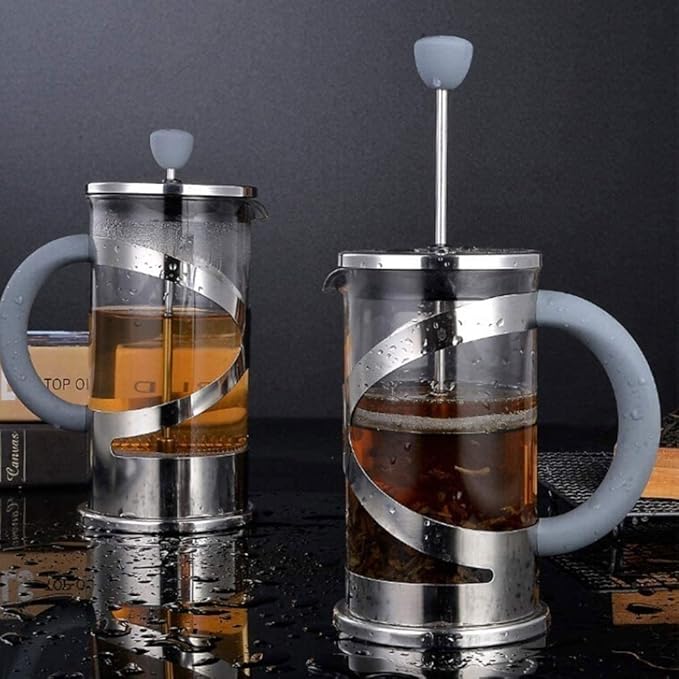 Press Coffee Maker Coffee Press CaffettiereCoffee Maker Coffee and Tea Maker Borosilicate Glass Coffee Press Stainless Steel Manual Coffee Makers For Home