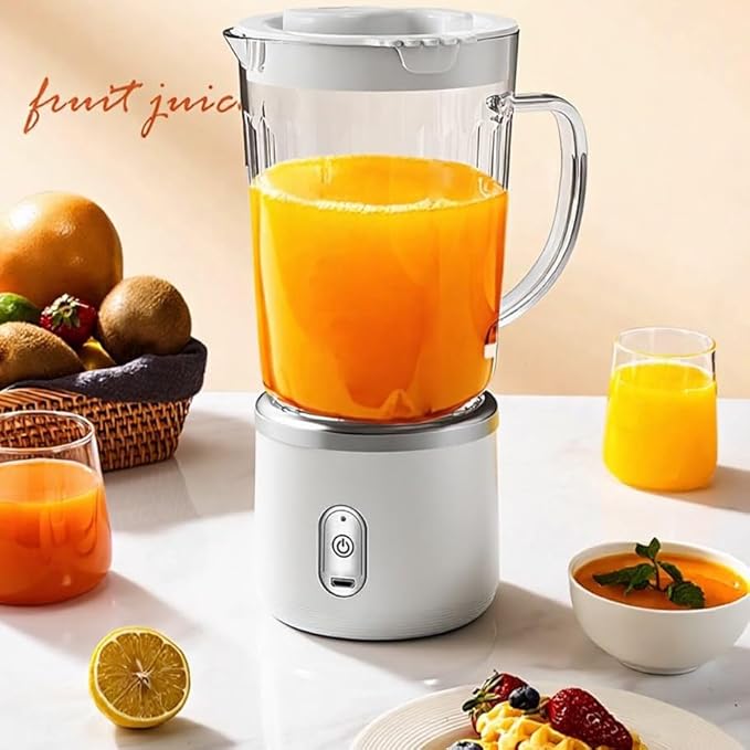 Upgraded Electric Juicer: Wireless &amp Portable 800mL Desktop Blender with High Power Detachable Cup &amp Easy-Clean Design. Ideal for Fresh Homemade Juices Perfect for Home Kitchens and Offices