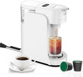 Mini Coffee MakerKCUP Capsule Coffee Maker Mini - 3s Heat-up Precise Temp Control 3 Adjustable Drip Tray BPA-Free Tank Espresso/Americano Modes for Home (White)