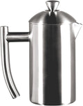 Frieling Double-Walled Stainless-Steel French Press Coffee Maker Brushed 8 Ounces