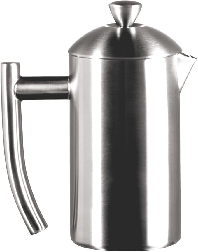 Frieling Double-Walled Stainless-Steel French Press Coffee Maker Brushed 8 Ounces