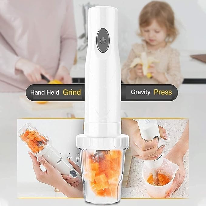 3-in-1 Immersion Hand Powerful 500W Stainless Steel Stick Blender Variable Speed Processor Whisk Beaker Faster Finer Blending