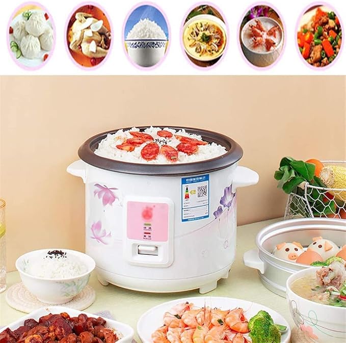 Rice Cooker Household Multifunctional Rice Cooker Smart Insulation with Steamer for 1-8 People (5L900W) ()