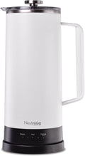 Nextmug Press - Temperature-Controlled Self-Heating French Press (White - 40 oz.)