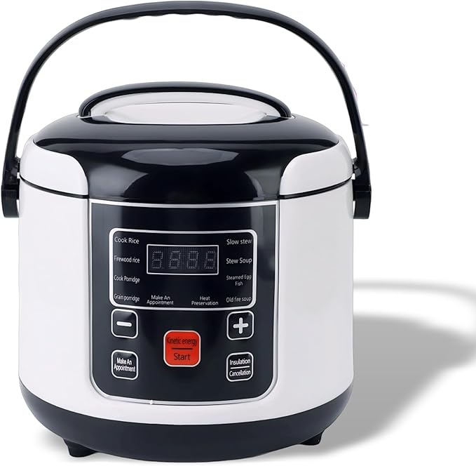 2L Portable Compact Car Rice Cooker with Insulation Non Stick Inner Pot Steam Basket for White &amp Whole Grain Rice Sushi  12V for Cars