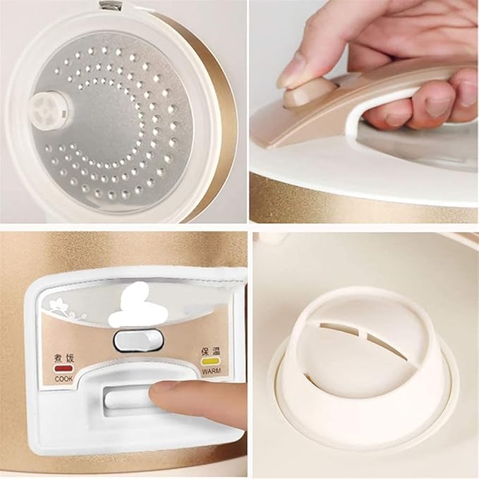 Rice Cooker Household Multifunctional Rice Cooker Automatic Heat Preservation for 1-7 People (4L) ()