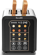 2 Slice Automatic Toaster Touch Screen Smart Toaster with Digital Timer 6 Bread Types 6 Browning Levels Reheat/Defrost +10s Extend Custom Memory Settings for Home RV Office