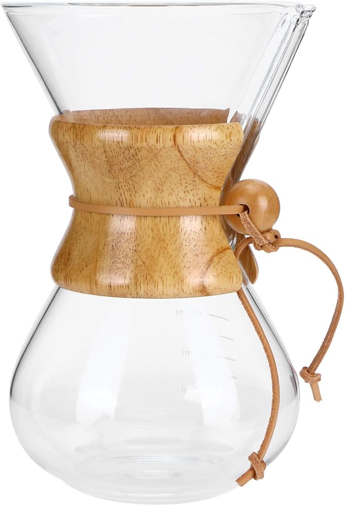 Coffee Maker Gorgeous Appearance Coffee Machine HighTemperature Resistant Coffee Drip Pot Safe And Healthy Reusable With Stainless Steel Filt for Home Office (600ml) BROLEO9arwu30gqz-12