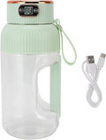 Portable Juicer Cup 1200ml Multifunctional Mini Travel Blender Gym Office Sports Outdoor (Green)