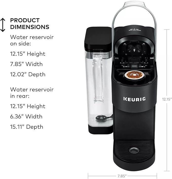Keurig K-Supreme Single Serve K-Cup Pod Coffee Maker MultiStream Technology 4 Brew Sizes 66oz Dual-Position Removable Reservoir Black (Renewed)