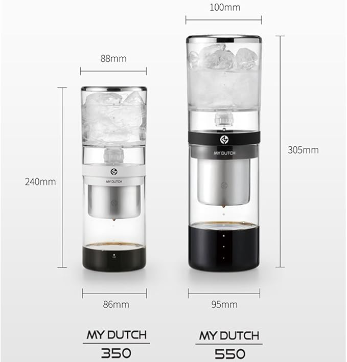 MY DUTCH M550 Cold Brew Dutch Drip type coffee maker hand drip coffee making &amp Simple English User's Guide (Black)