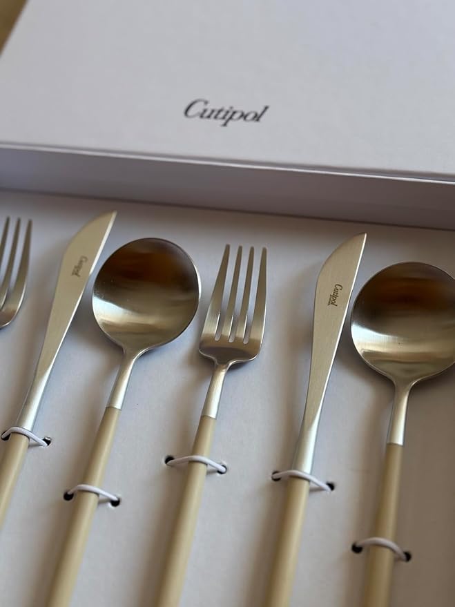 Cutipol GOA Ivory Silver Dinner Set 6 Pieces