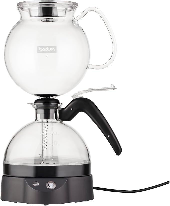 Bodum 34oz ePebo Electric Vacuum Coffee Maker BPA-Free Tritan Plastic Jug High-Heat Borosilicate Glass Funnel w/Temperature Control