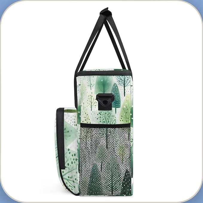 Graffiti Tree Coffee Maker Carrying Bag Christmas Tree Travel Storage Bag Compatible with K-Mini or K-Mini Plus Single Serve Coffee Brewer Carrying Case with Multiple Pockets &amp Shoulder Strap