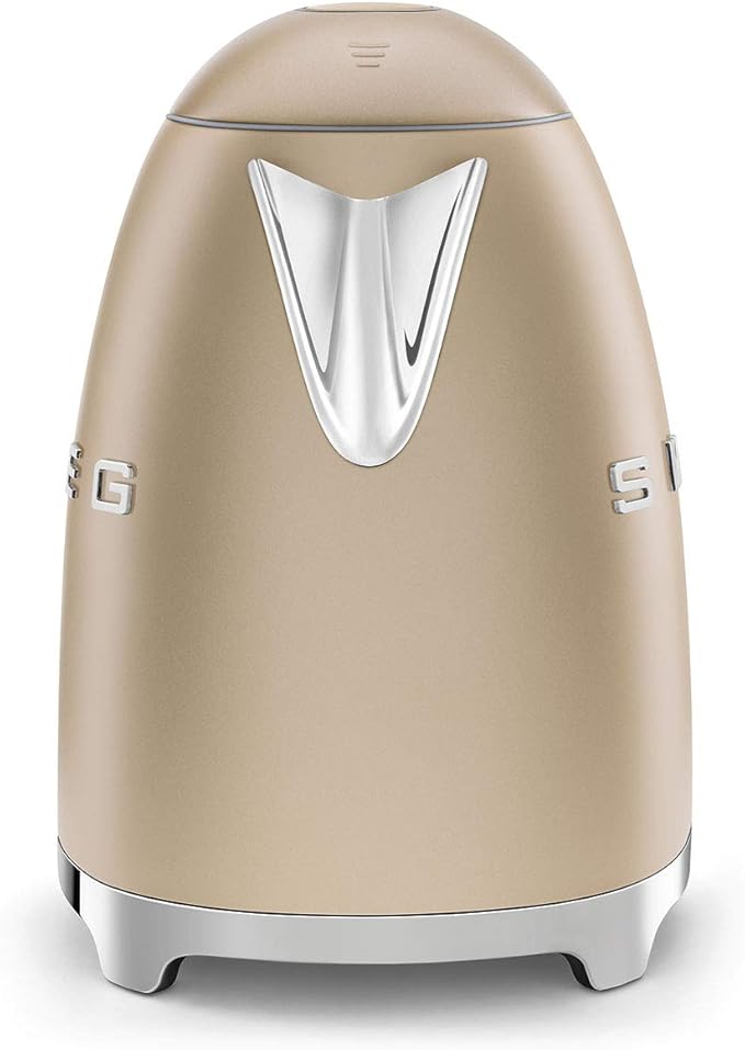 Smeg Electric Kettle Matte Champagne &amp 2-Slice Toaster Matte Champagne