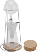 600ML Cold Brew Drip Tower Coffee Maker Reusable Transparent Borosilicate Glass Iced Coffee Maker for Cafe Home Kitchen