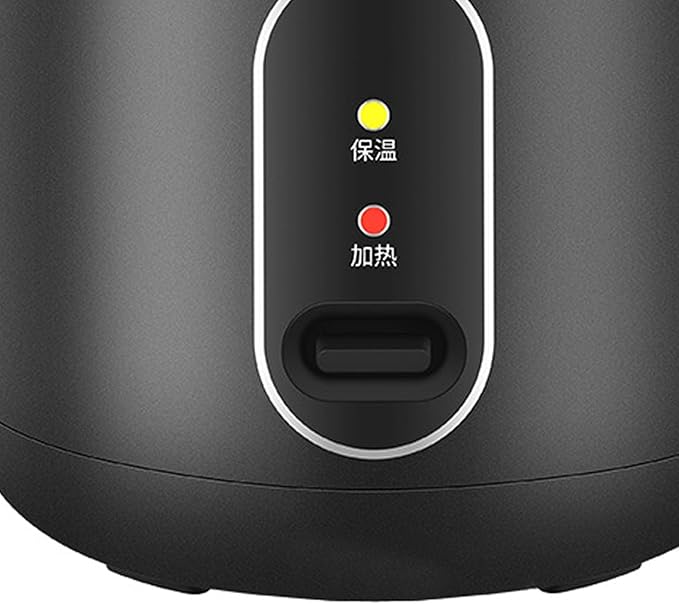 Compact Home Rice Cooker Small Black Automatic Rice Cooker 1LCapacity with Thermal Rice Cooker and Steaming Pot Liner for Dormitories and Small Kitchens
