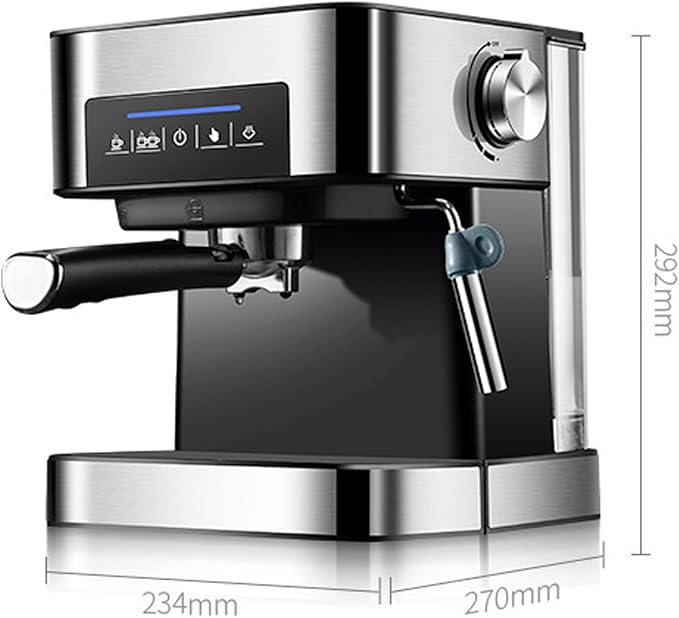 20 Bar Pump Espresso and Cappuccino Machine Italian coffee machine household small semi-automatic high pressure steam milk froth coffee machine stainless steel wire drawing body