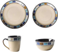 Dinner Plates Kitchen Dinnerware Set Household Steak Cutlery Set Durable Ceramic Dinner Plate Sets Includes Steak Plate Salad Plate Cereal Bowl and Mug KitchenBlu