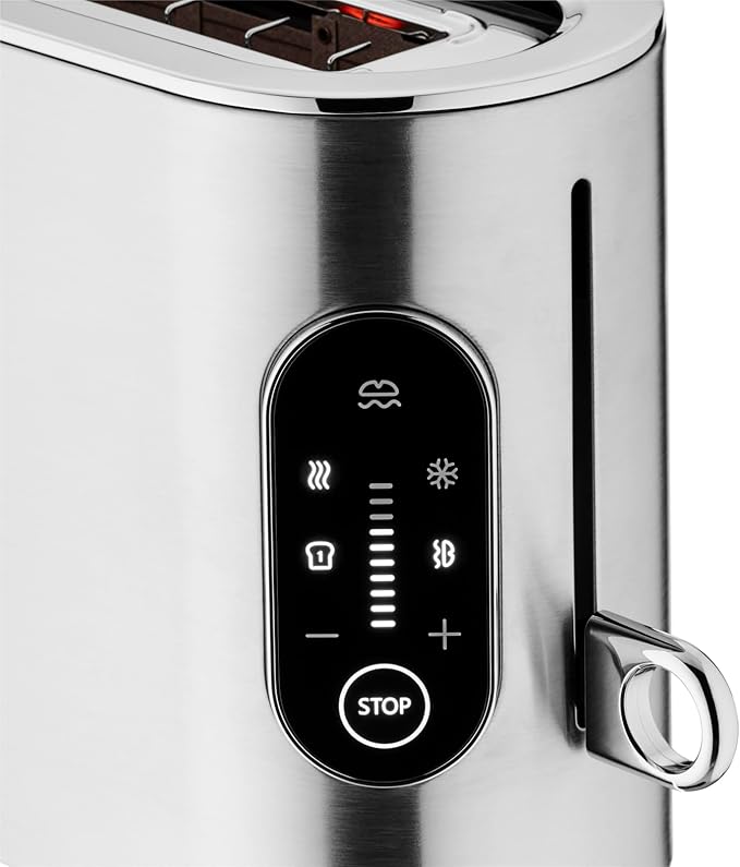 WMF Lumero 414190011 Best Toaster 10 Browning Levels Quick Roast Results Bright LED Display Warm-up Rack Warm Up Roasting Defrost Cancel 980W
