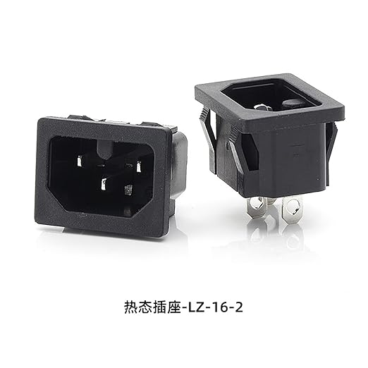 LZ-16-2 Copper Foot Three-Hole AC Power Socket Rice Cooker Eight-Character hot Socket