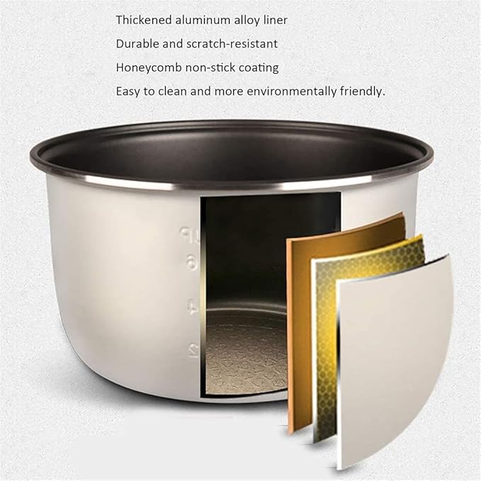 Rice Cooker Household Multifunctional Rice Cooker Automatic Heat Preservation for 1-7 People (5L) ()