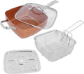 4Pcs Frying Pan Set Nonstick Supplies Stainless Steel Saucepan Stainless Steel Glass Aluminum Pan Steamer Non Stick Frying Pan Copper