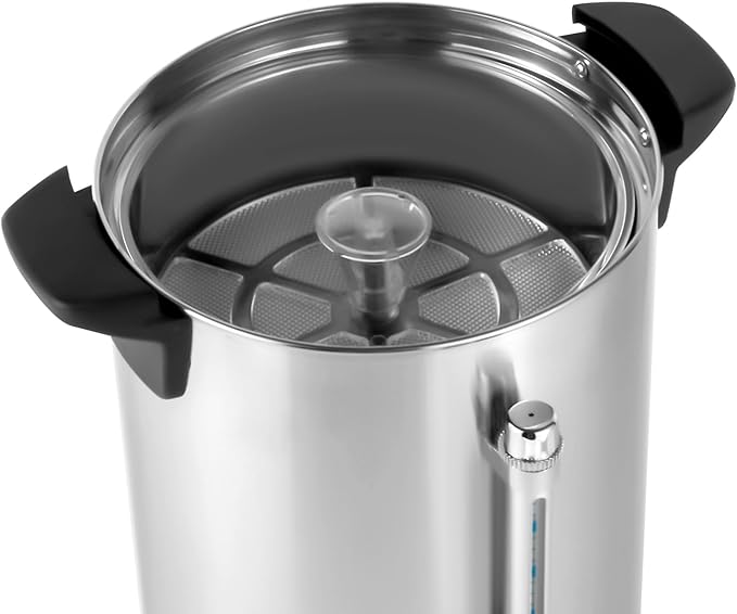 Commercial Grade 8L/2.11Gal Coffee UrnStainless Steel Coffee Maker With Faucet and filterAutomatic Coffee BrewingThermostable Design Hot Water Urn For Cafes Offices OutdoorEtc
