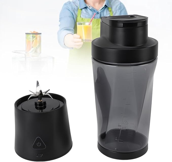 Blender for Smoothies USB Rechargeable Electric Blender Portable Juicer with 6 Blades for Making Smoothies Juice Blends Shakes 700mL