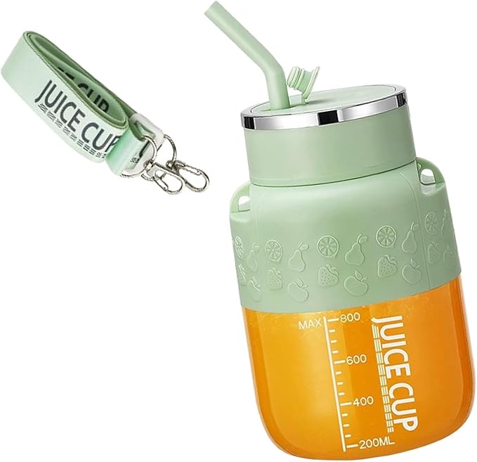 Travel USB 1000mAh Battery 700ml Portable Juicer With Ice Crush For Outdoor Office Protein Shakes Portable Blender With Straw