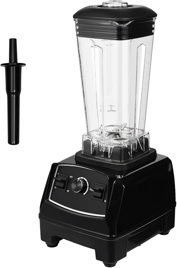 3HP 2200W Heavy Duty High Speed 45000RPM Smoothie Blender 68 Ounce (2L) Capacity Black