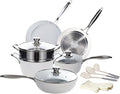 Nonstick Pots and Pans Set 5 Piece Cookware Set with Detachable HandleCeramic Non Stick Pot 5-Piece Set Frying Pan Soup Pot Set Stove Universal