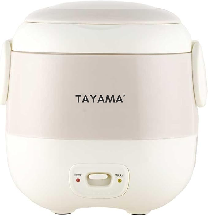 Tayama 1.5 Cup Portable Mini Rice Cooker White (TMRC-03R)