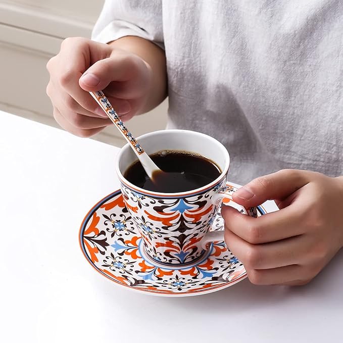 Porlien Bohemian 16-piece Dinnerware Set (Teacup and saucer set)