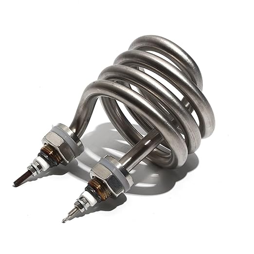 220V/380V Electric Water Distiller Heating Element 2.5KW/3KW/4.5KW Spiral 201 Stainless Steel Immersion Pipe 1PC(220V3KW 80mm M16)