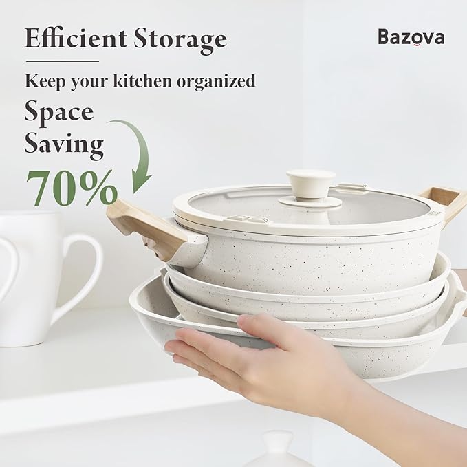 19Pcs Cookware Set + Extra Handle