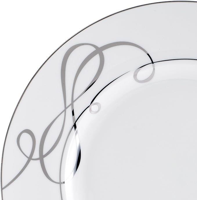 Mikasa Love Story Platinum Banded 24 Piece Dinnerware Set Service for 8