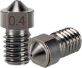 Hardened Steel V6 Nozzle High Temperature Wear-Resistance 3D Print PEI PEEK Carbon Fiber 1.75mm Filament for E3D Hotend(1PC 0.3mm)