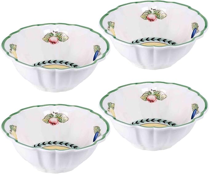Villeroy &amp Boch French Garden Valance Fluted Rice Bowl Set of 6