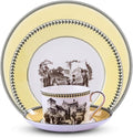 European court retro style Dinnerware Set Service for 6Afternoon tea Bone China Dinnerware SetsSteak Dinner Plates Dish Set (24Pcs)Freezer Safe Elegant Dining Plates VMKL