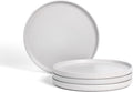 Stone Lain Haven Modern Stoneware 4 Piece Dinner Plates Sets Dish Set for 4 Reactive Glaze Grey