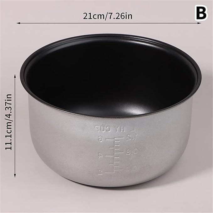 1pc Electric Pressure Cooker Liner 2L/3L Rice Pot Gall Inner Accessories(B)
