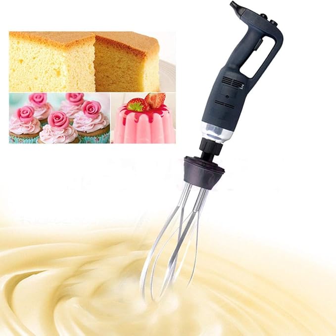 10-in Immersion Whisk Electric handheld blender Milk Frother 500W With Adjustable Variable Speed Detachable Stainless Steel Food Grade Whipping Paddle for Commercial Restaurant/Home Kitchen