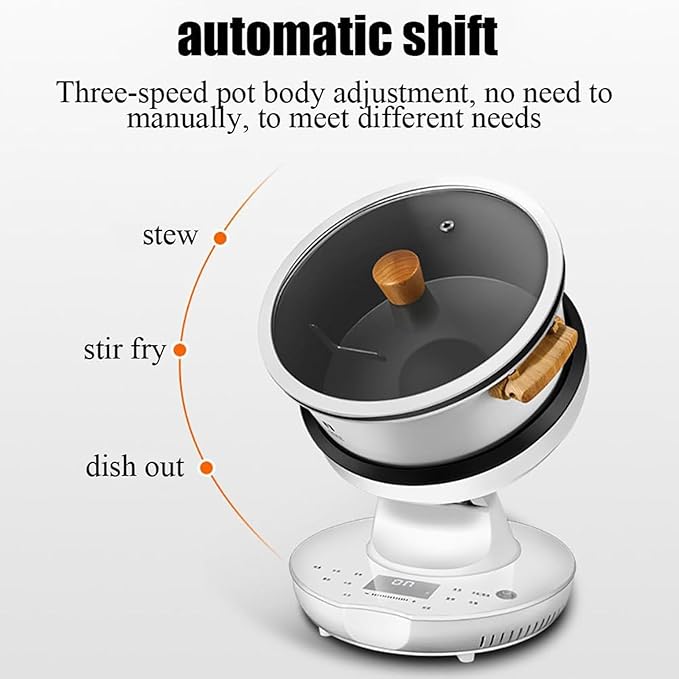 8L Full Automatic Cooking Machine Multi-function Non-stick Pan Stir-fry Machine Cooker Touch Panel Cooker Robot