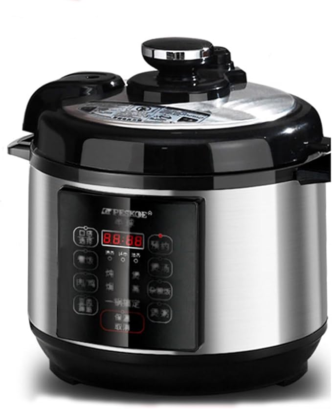 Rice Cooker - Stainless Steel Household Rice Cooker Uncoated Healthy Rice Cooker Steam Up and Down Boil Digital Slow Cooker Thickened Liner Rapid Heat Conduction(4L)