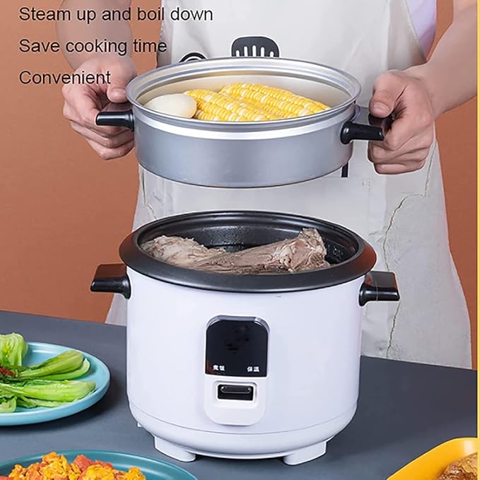 Rice Cooker with Steamer Smart Insulation Mini Electric Cooker Household Multifunctional Non-Stick Cookware (6L)
